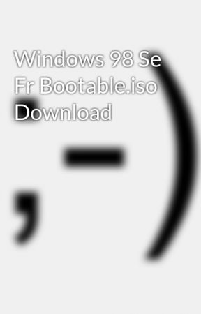 Microsoft windows 98 iso